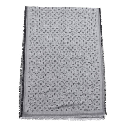 Louis Vuitton Cotton Monogram Essential Stole Gris 1 of 4