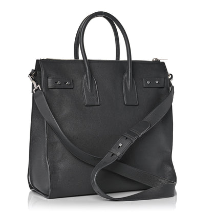 Saint Laurent Grained Calfskin Sac De Jour Souple North South Tote Grey 3 of 13