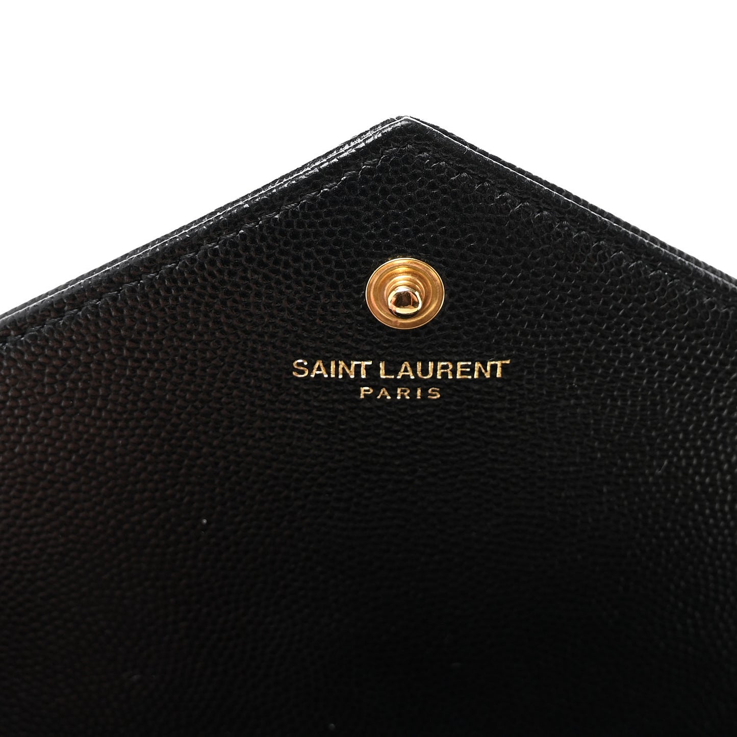 Grain De Poudre Matelasse Chevron Monogram Chain Wallet Black