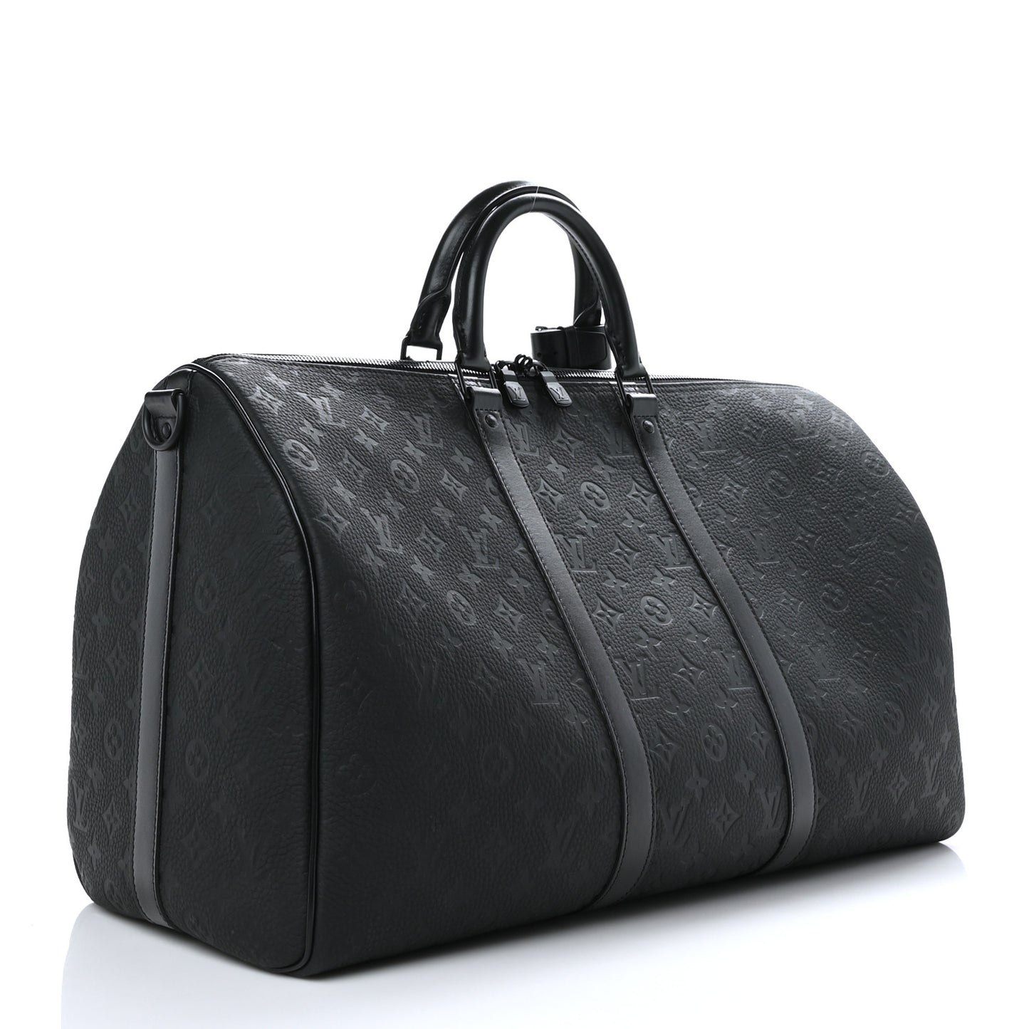 Taurillon Monogram Keepall Bandouliere 50 Black