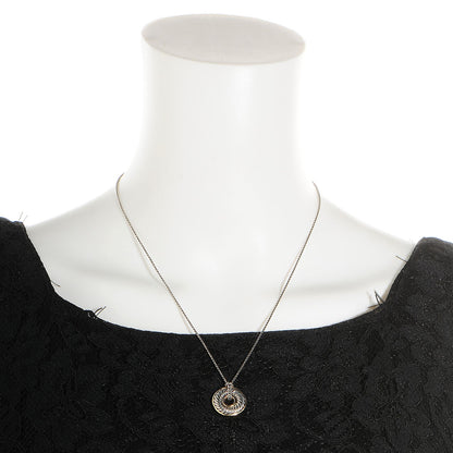 David Yurman Sterling Silver 18k Yellow Gold Petite Cable Disk Necklace 19mm 2 of 4
