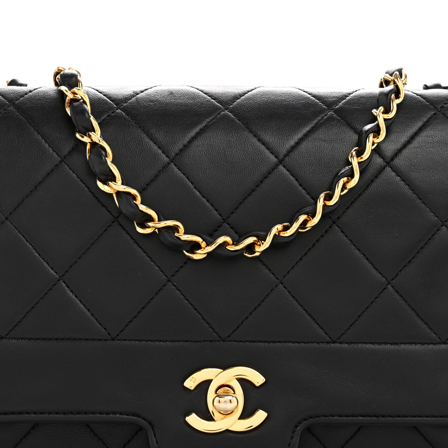 Chanel Lambskin Medium Single Flap Black 9 of 15
