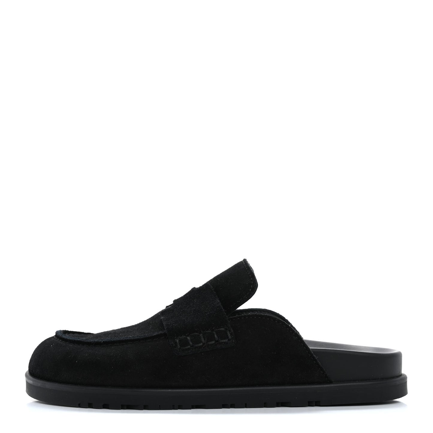 Suede Calfskin Go Mules 35.5 Black