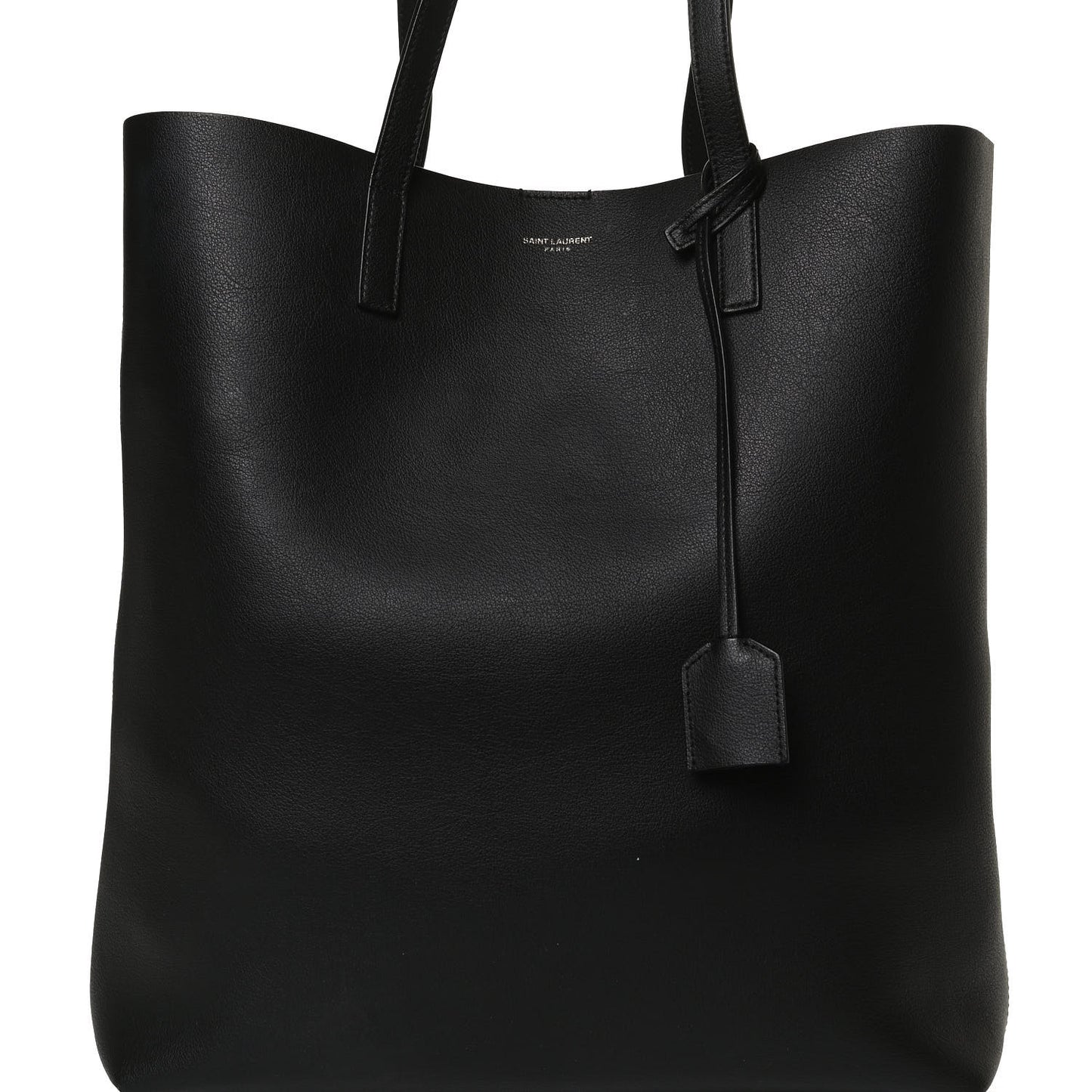 Calfskin Medium Shopping Tote Black