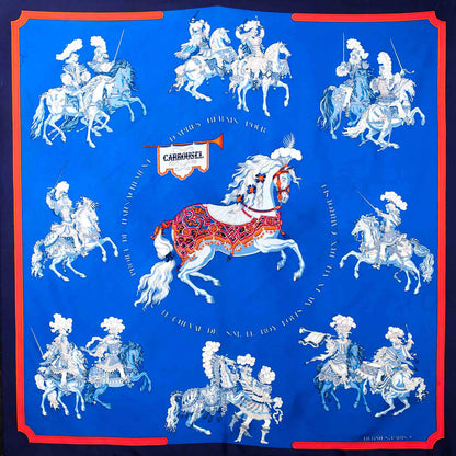 Hermes Silk Carrousel Scarf 90 1 of 5