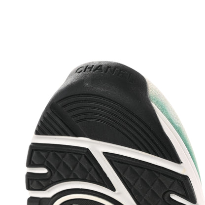 Chanel Wool Suede Calfskin CC Sneakers 40.5 Multicolor 8 of 9