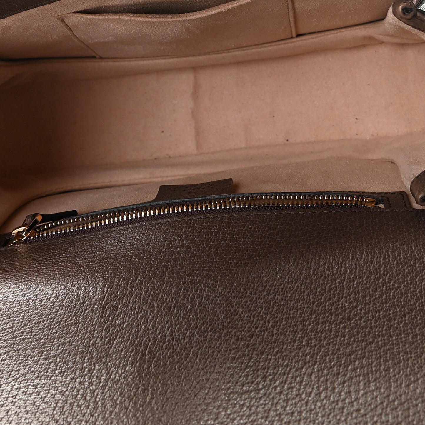 GG Supreme Monogram Web Small Ophidia Flap Messenger Bag Brown