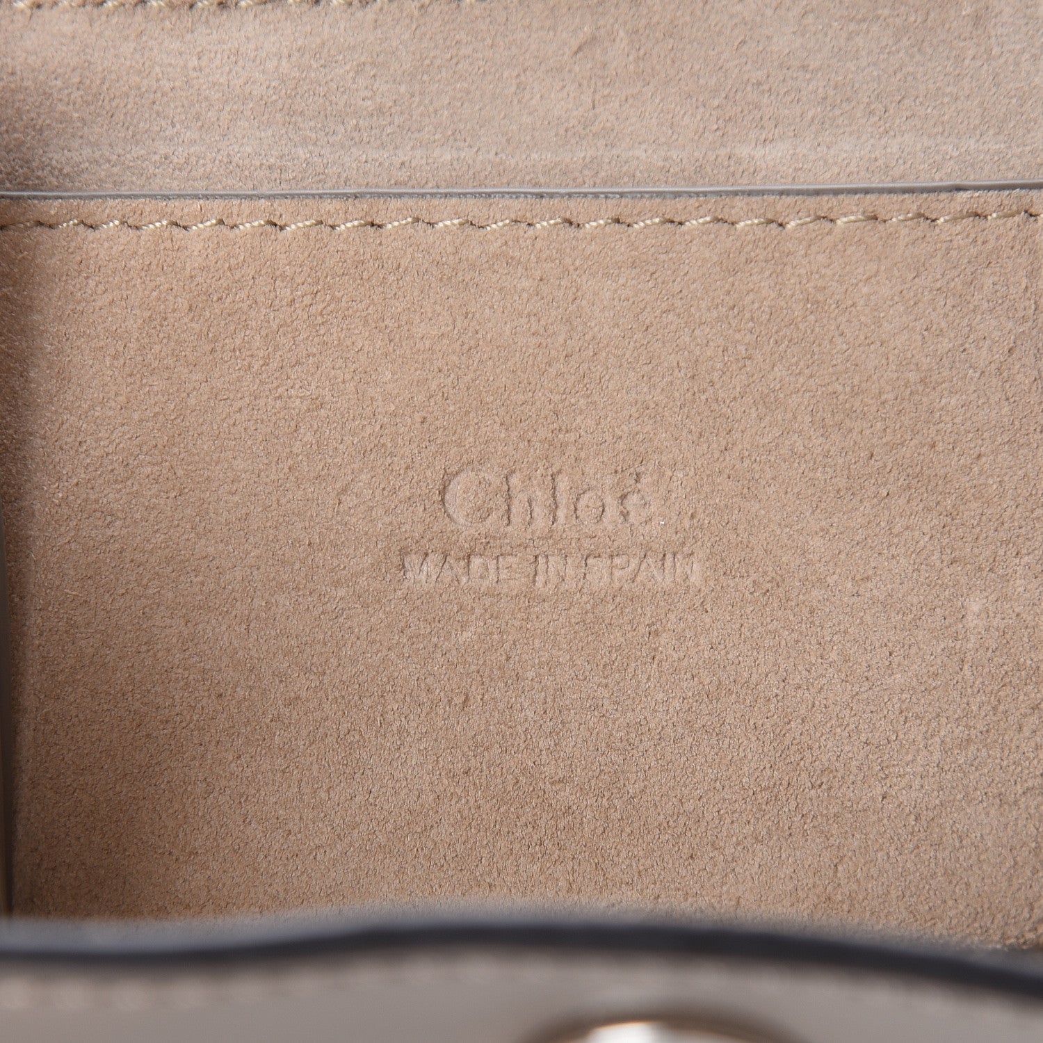 Chloe Suede Calfskin Mini Faye Bracelet Bag Motty Grey 6 of 10