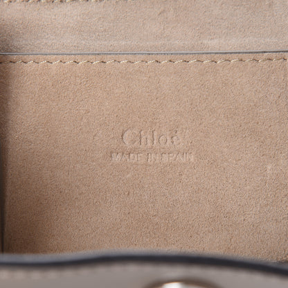 Chloe Suede Calfskin Mini Faye Bracelet Bag Motty Grey 6 of 10