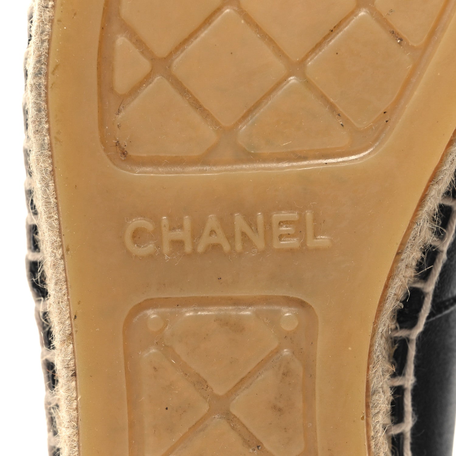 Chanel Lambskin CC Espadrilles 37 Black 9 of 10
