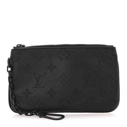 Louis Vuitton Calfskin Monogram Speedy P9 Bandouliere 30 Pochette Ultra Black 1 of 6