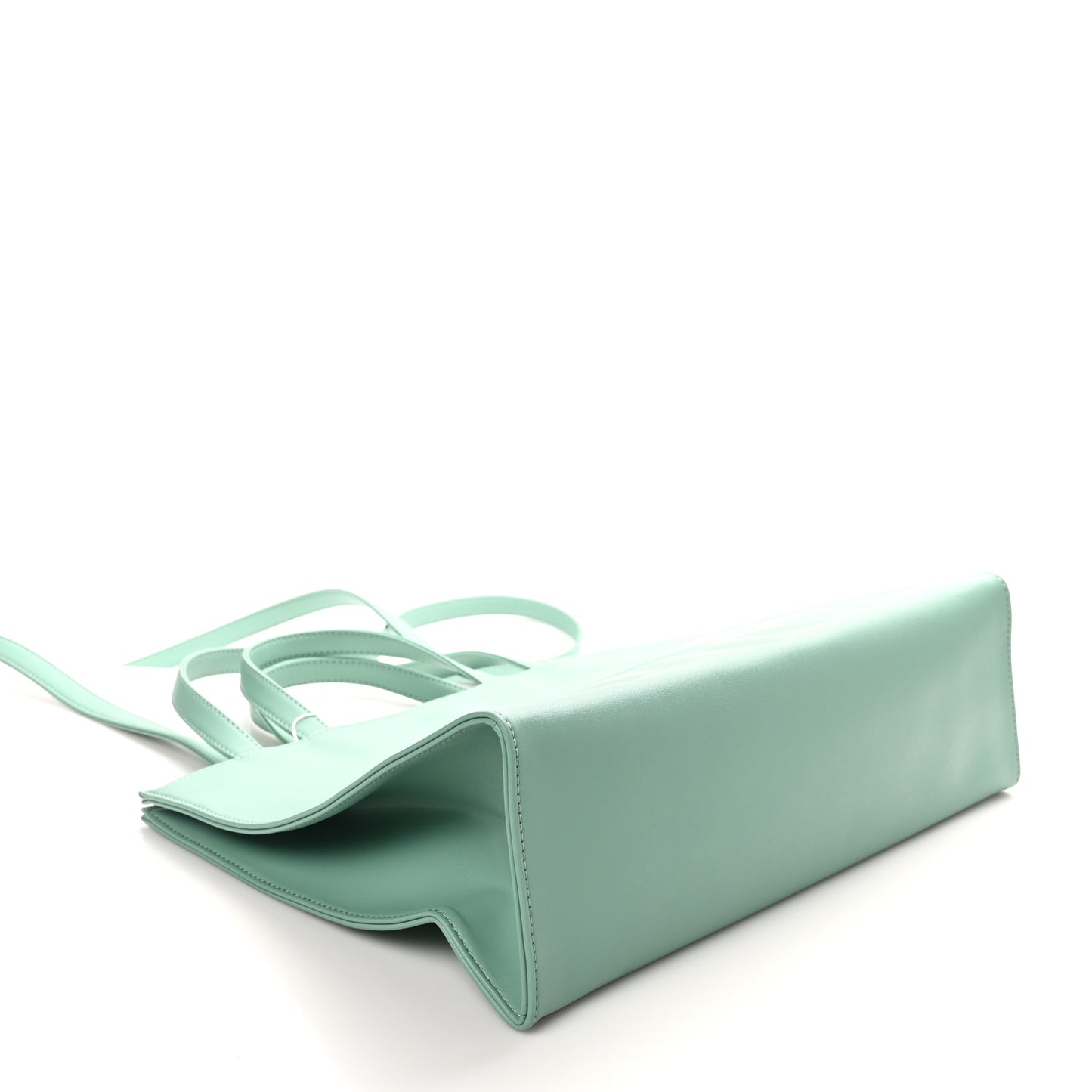 Vegan Leather Medium Shopping Bag Sage