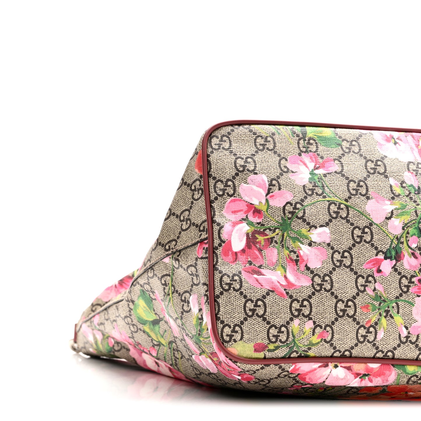 Soft GG Supreme Monogram Blooms Medium Crossbody Tote Beige Multicolor Dry Rose