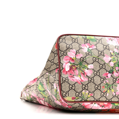 Gucci Soft GG Supreme Monogram Blooms Medium Crossbody Tote Beige Multicolor Dry Rose 9 of 10