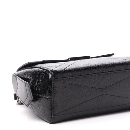 Givenchy Creased Patent Calfskin Small ID Flap Black 8 of 11