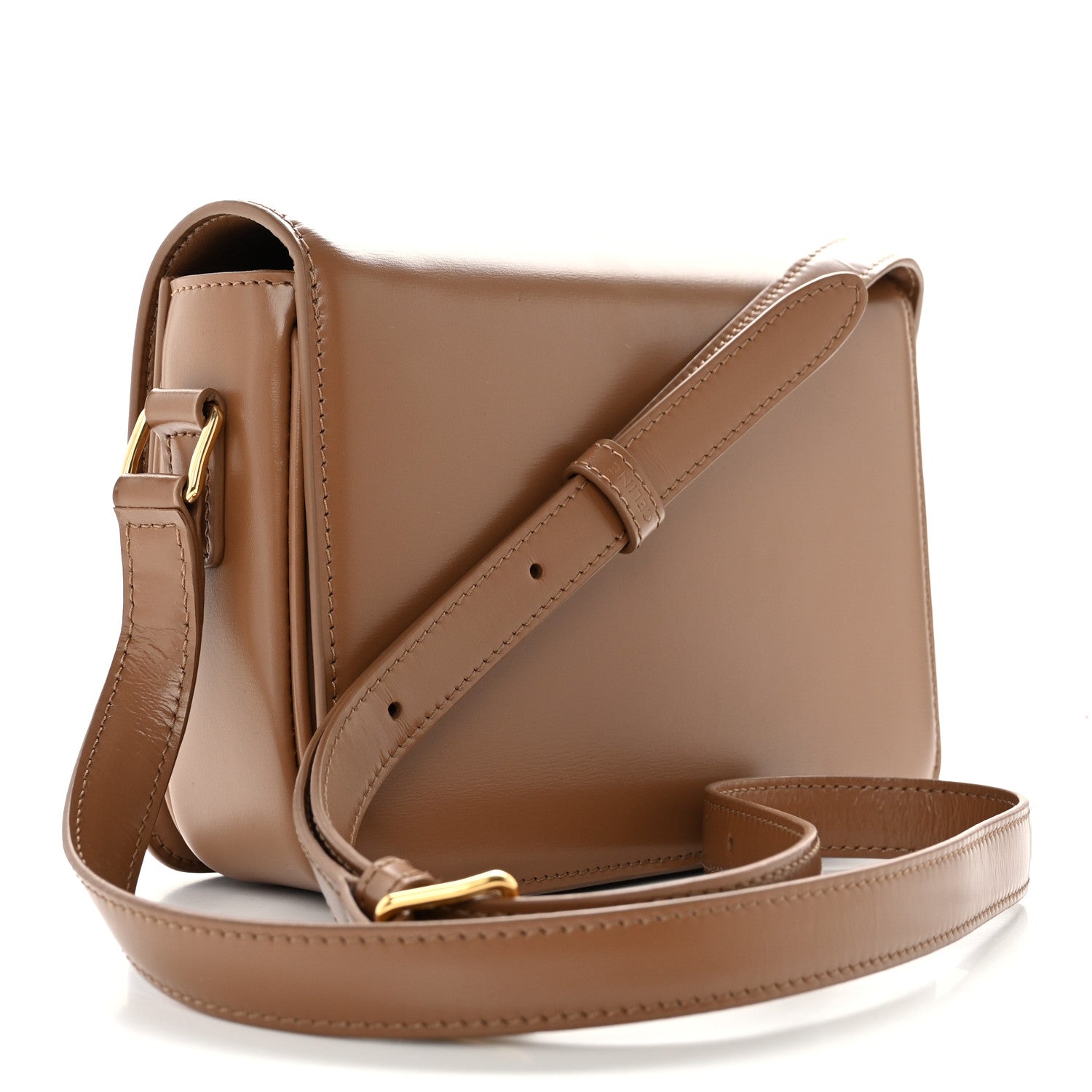 Celine Shiny Calfskin Teen Triomphe Bronze 2 of 15