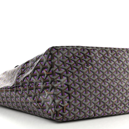 Goyard Goyardine Saint Louis Claire Voie GM Black Purple 10 of 11