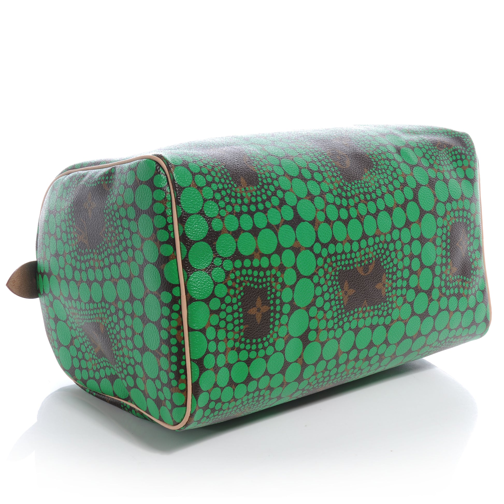 Louis Vuitton Monogram Kusama Town Speedy 30 Green 4 of 7