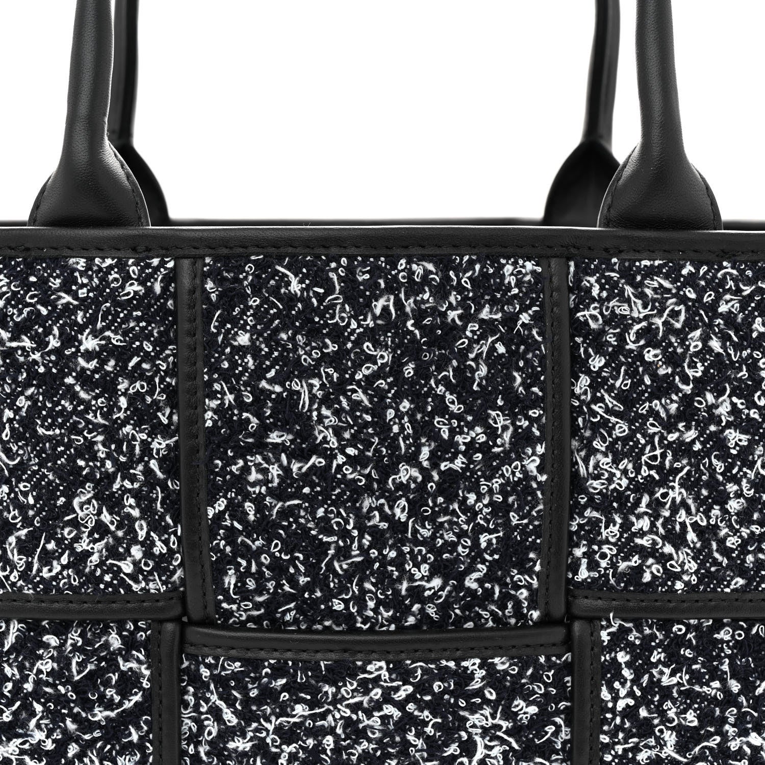 Bottega Veneta Denim Boucle Maxi Intrecciato Small Arco Tote Midnight Blue 8 of 10