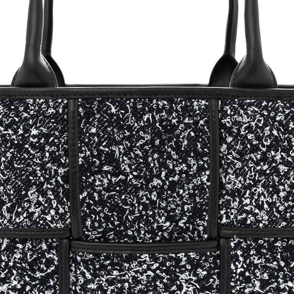 Bottega Veneta Denim Boucle Maxi Intrecciato Small Arco Tote Midnight Blue 8 of 10