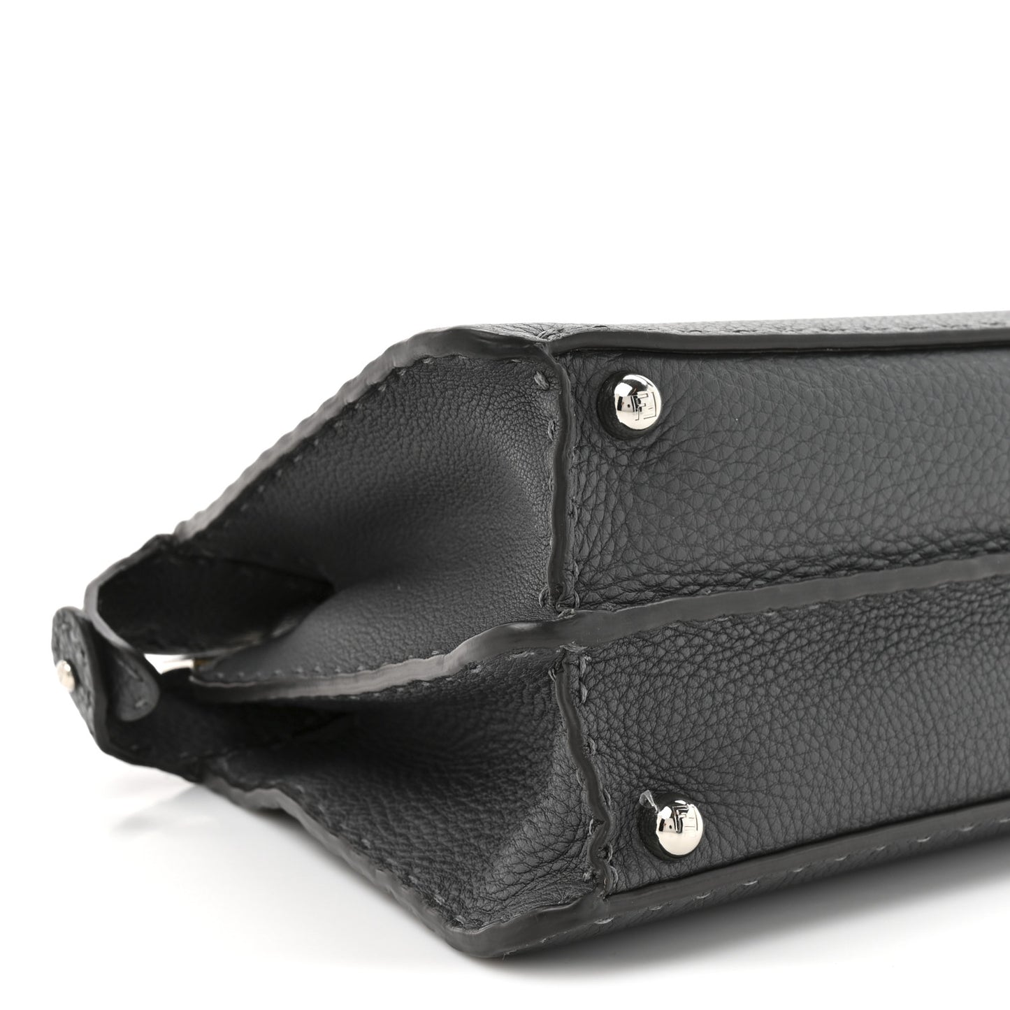 Cuoio Romano Selleria Chamois Small Peekaboo I SEE U Satchel Asfalto Camelia