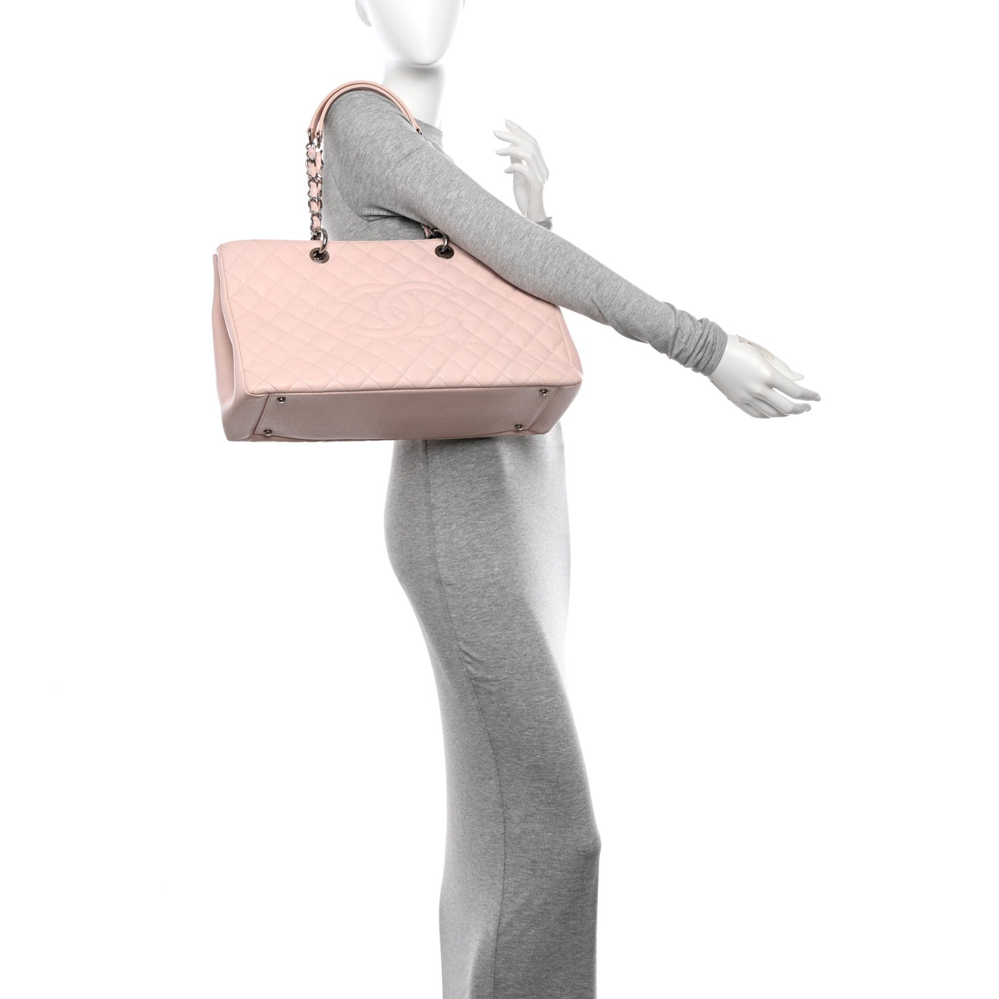 Caviar XL Grand Shopping Tote GST Light Pink