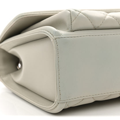 Chanel Lambskin Quilted Large Geometric Flap Light Grey Light Grey 9 of 12