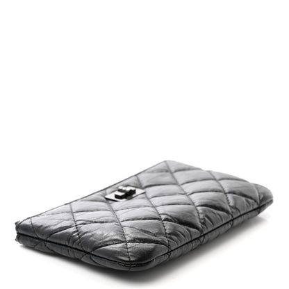 Chanel Aged Calfskin Quilted Small Reissue Cosmetic Case So Black 4 of 8