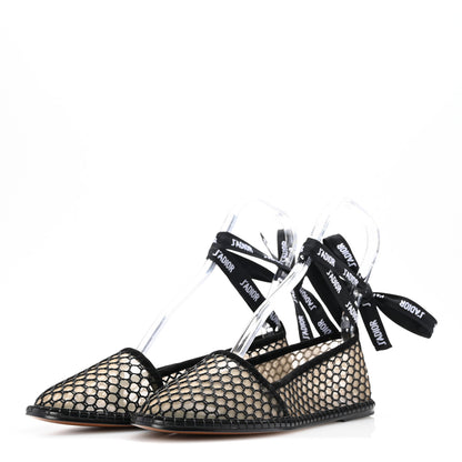 Christian Dior Suede Resille Suede Nicely-D Ballet Flat 40.5 Black 4 of 11