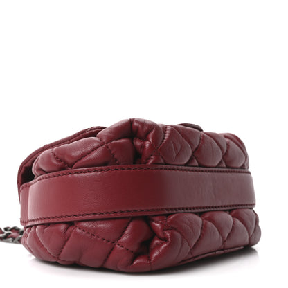 Chanel Lambskin Quilted Mini Round Flap Red 9 of 10