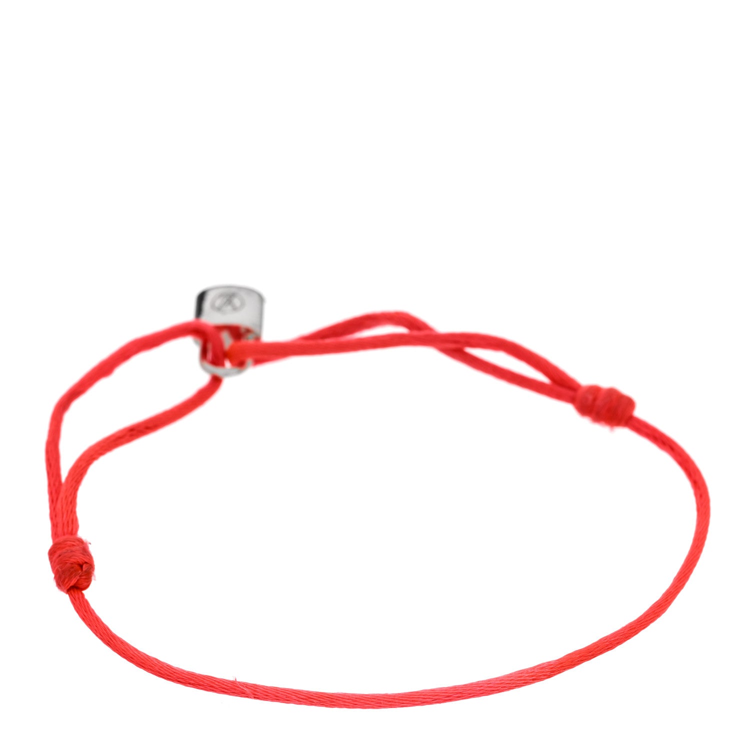 Louis Vuitton X UNICEF Sterling Silver Lockit Bracelet Neon Pink 2 of 3