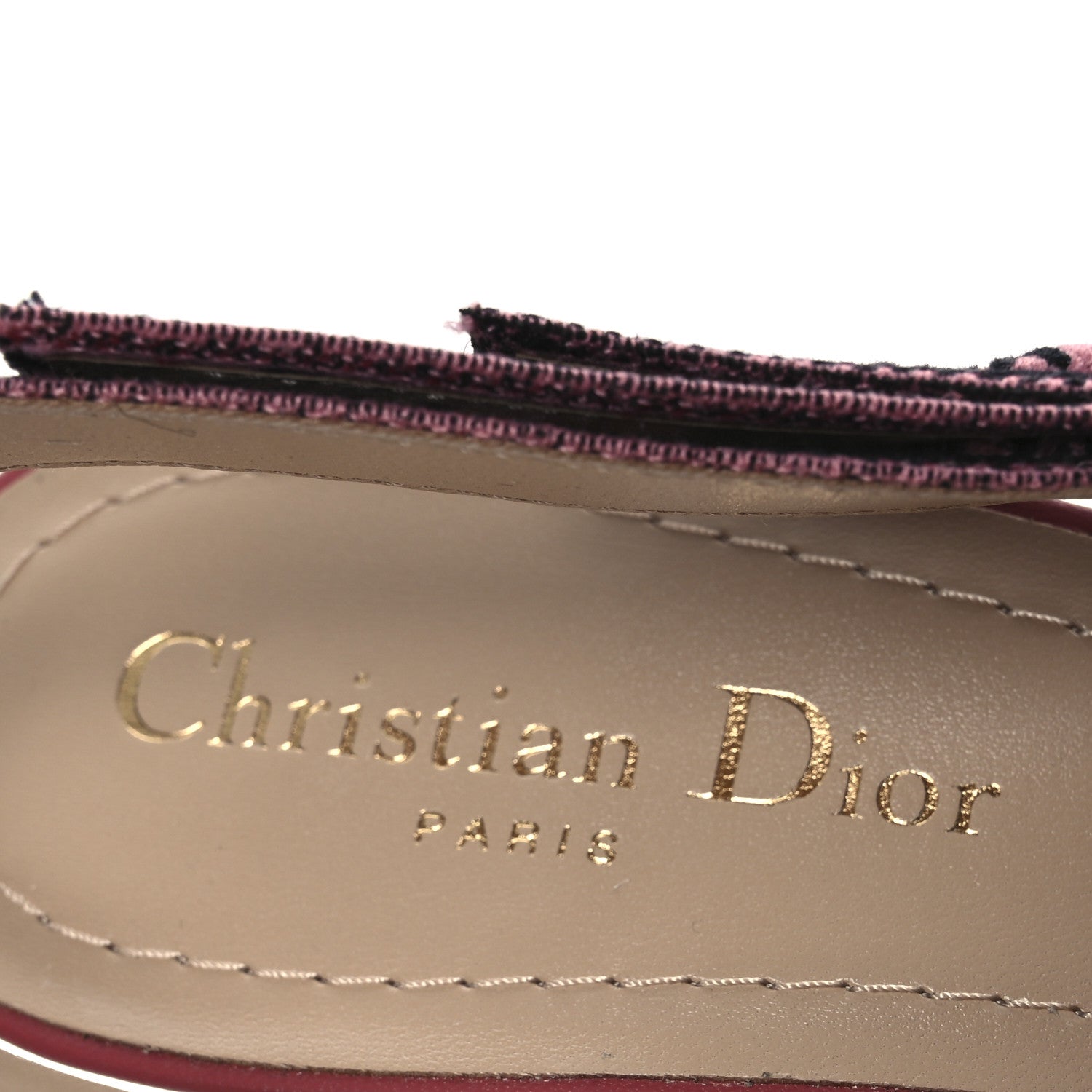 Christian Dior Canvas Embroidered Florilegio J'Adior Slingback 65mm Pumps 38.5 White Multicolor 9 of 13