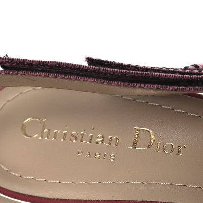 Christian Dior Canvas Embroidered Florilegio J'Adior Slingback 65mm Pumps 38.5 White Multicolor 9 of 13
