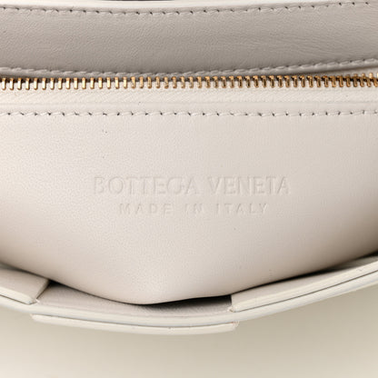 Bottega Veneta Patent Maxi Intrecciato Cassette Crossbody Bag White 6 of 11