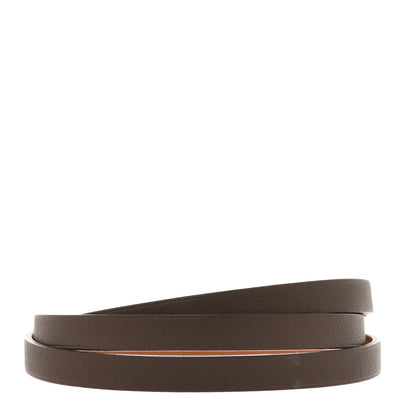 Hermes Swift Hapi 3MM Triple Tour Wrap Bracelet Chocolate 3 of 7