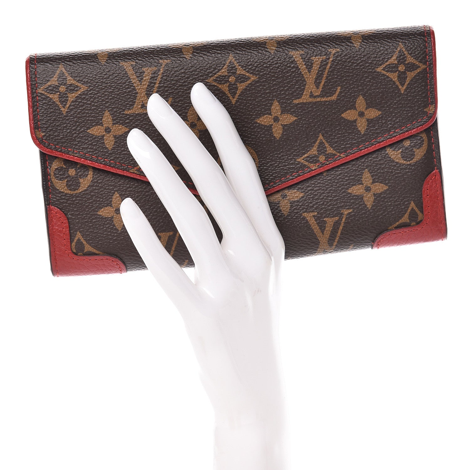 Louis Vuitton Monogram Sarah Retiro Wallet Cherry 2 of 10