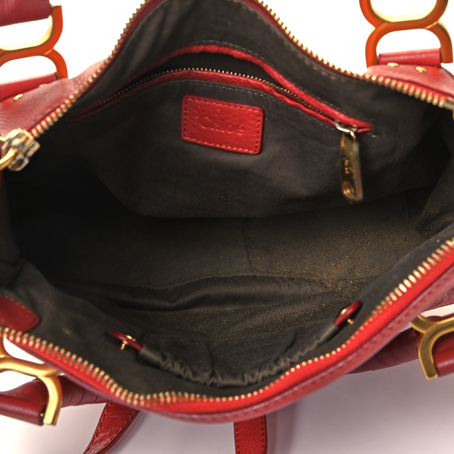 Chloe Calfskin Medium Marcie Satchel Peony Red 5 of 9