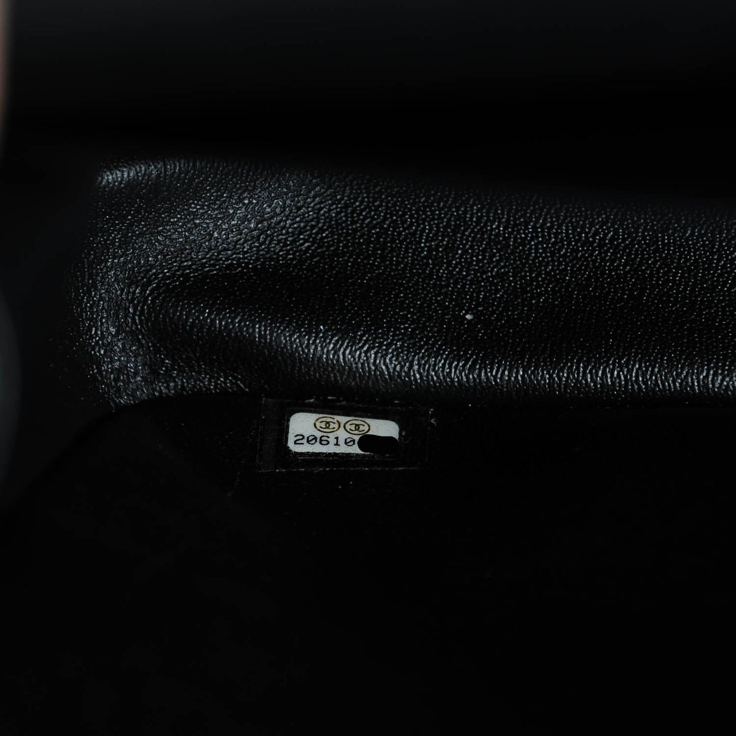 Lambskin Quilted Jumbo Double Flap Black