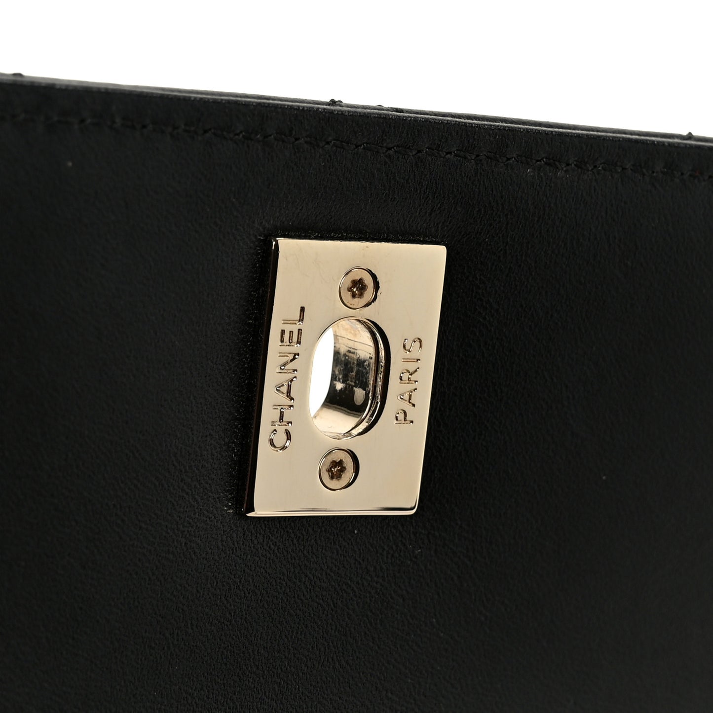 Lambskin Quilted Mini Trendy CC Dual Handle Flap Bag Black