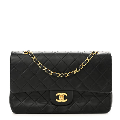 Chanel Lambskin Quilted Medium Double Flap Black 1 of 10