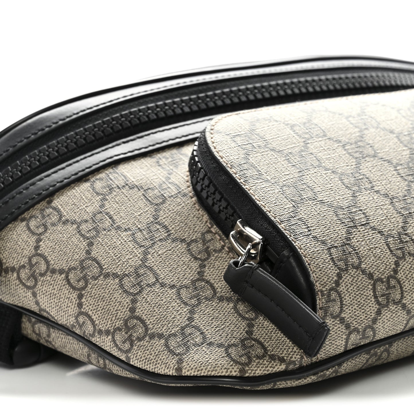 GG Supreme Monogram Belt Bag Black