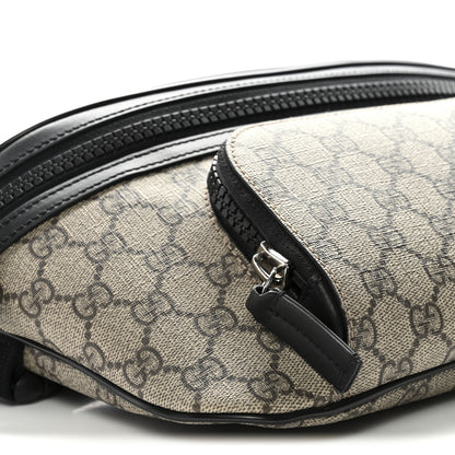 Gucci GG Supreme Monogram Belt Bag Black 9 of 10