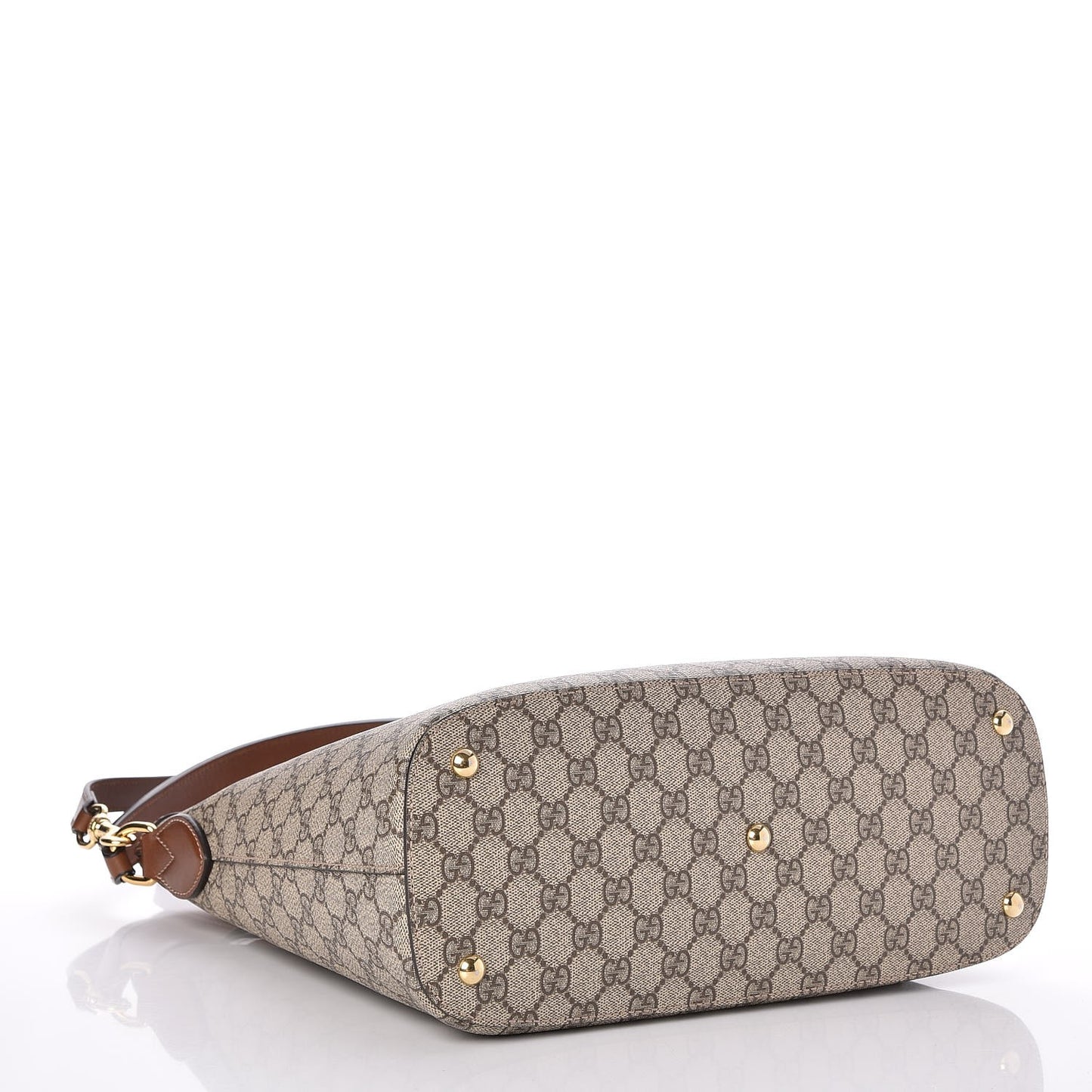 GG Supreme Monogram Linea A Hobo Brown