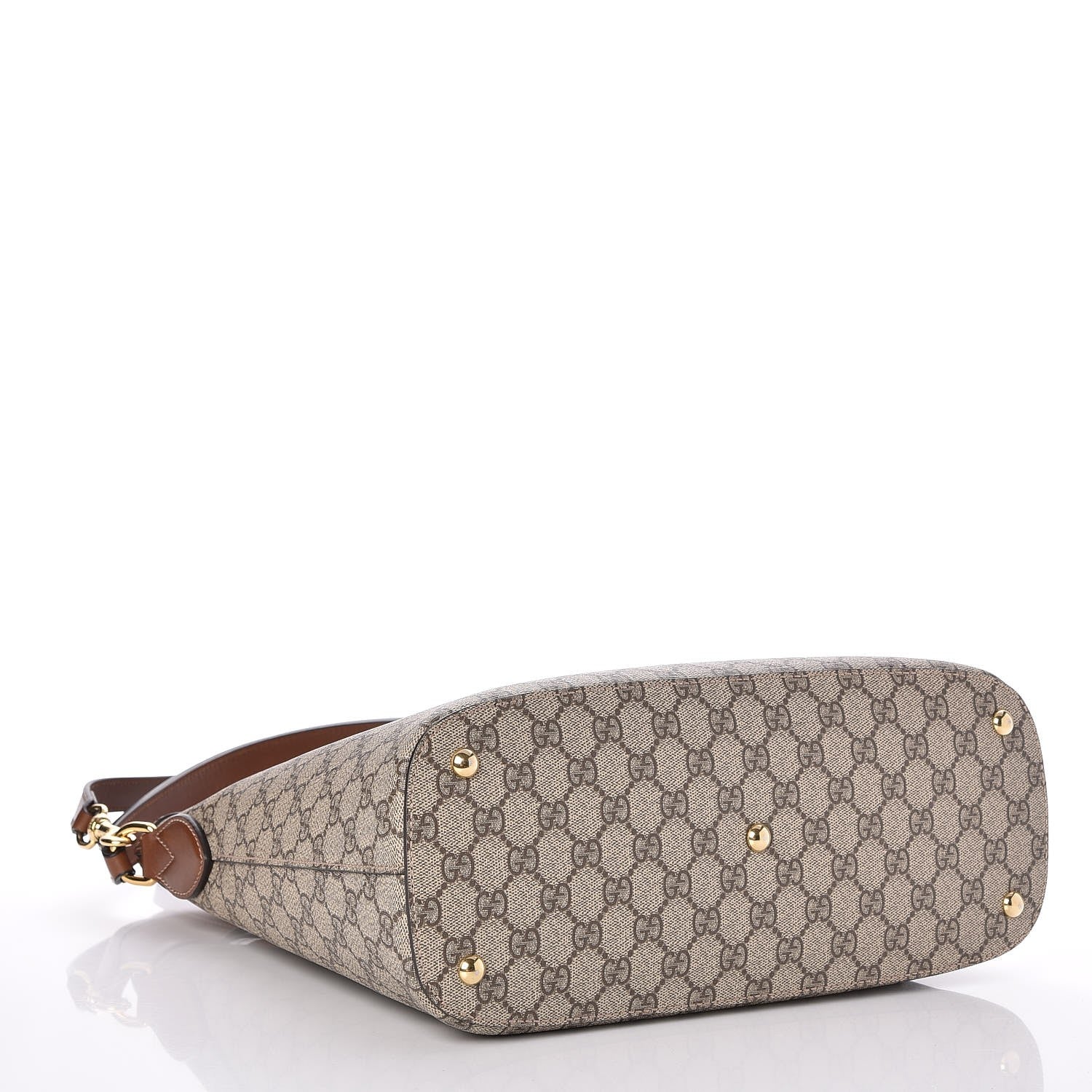 Gucci GG Supreme Monogram Linea A Hobo Brown 4 of 7