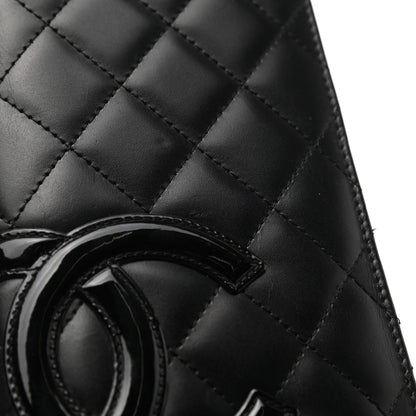 Chanel Calfskin Quilted Cambon Yen Wallet Black 11 of 12