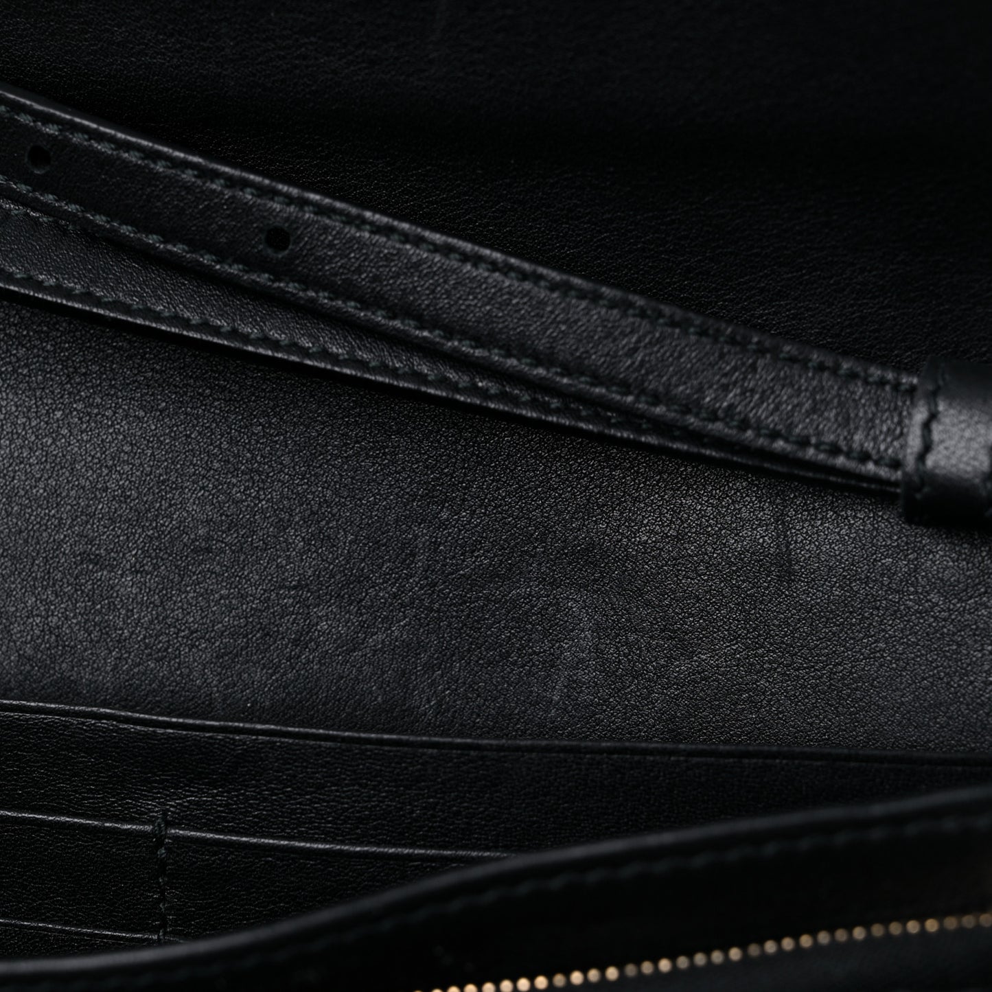 Microguccissima Crossbody Wallet Black