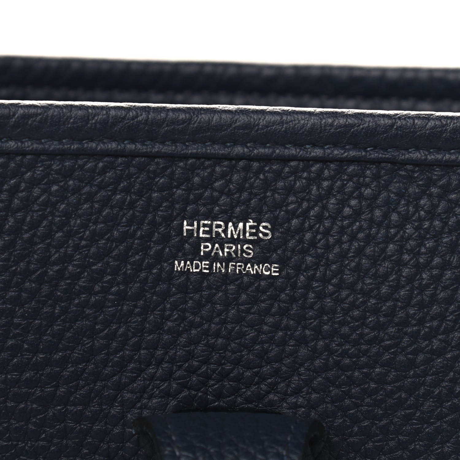 Hermes Taurillon Clemence Evelyne III PM Bleu Nuit 6 of 9