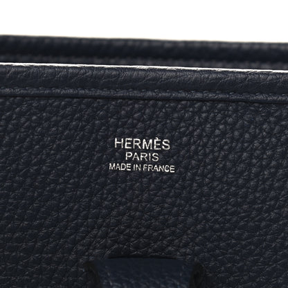 Hermes Taurillon Clemence Evelyne III PM Bleu Nuit 6 of 9