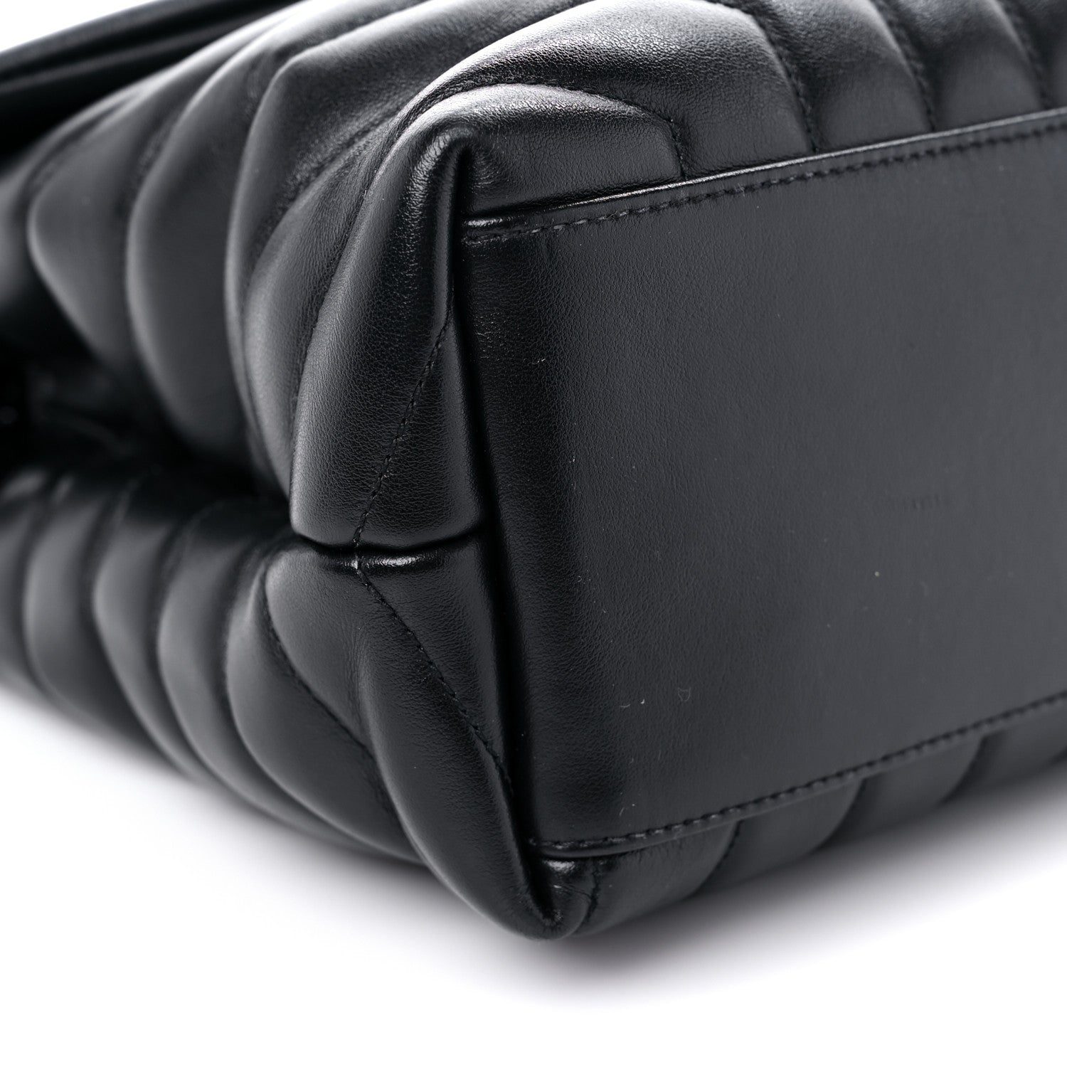 Saint Laurent Calfskin Y Quilted Monogram Medium Loulou Chain Satchel Black 9 of 15