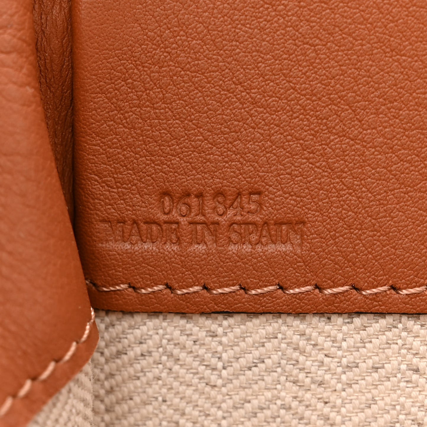 Calfskin Canvas Mini Hammock Shoulder Bag Natural Tan